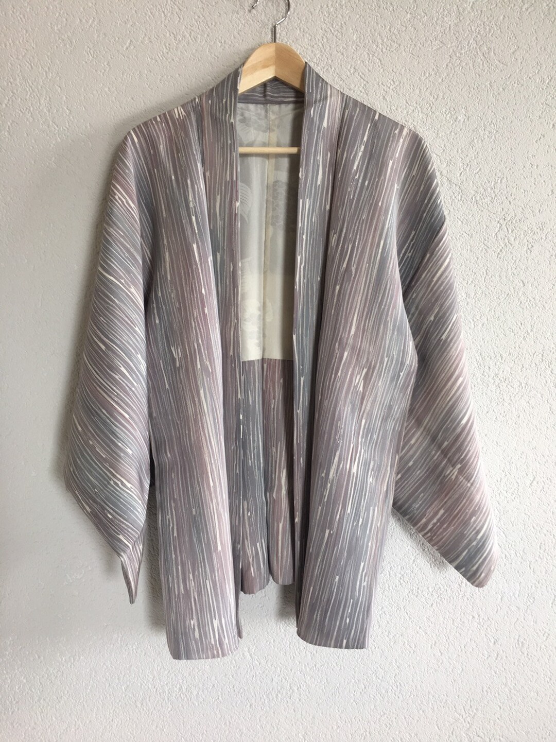 Vintage Japanese Kimono Silk Jacket Crepe Haori Haori - Etsy