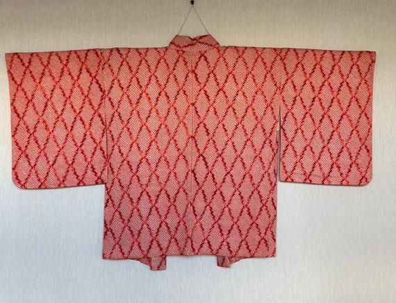 Vintage Japanese  kimono Jacket, Silk crepe Haori… - image 3
