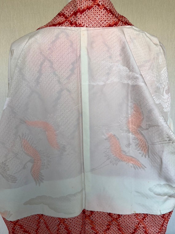 Vintage Japanese  kimono Jacket, Silk crepe Haori… - image 9