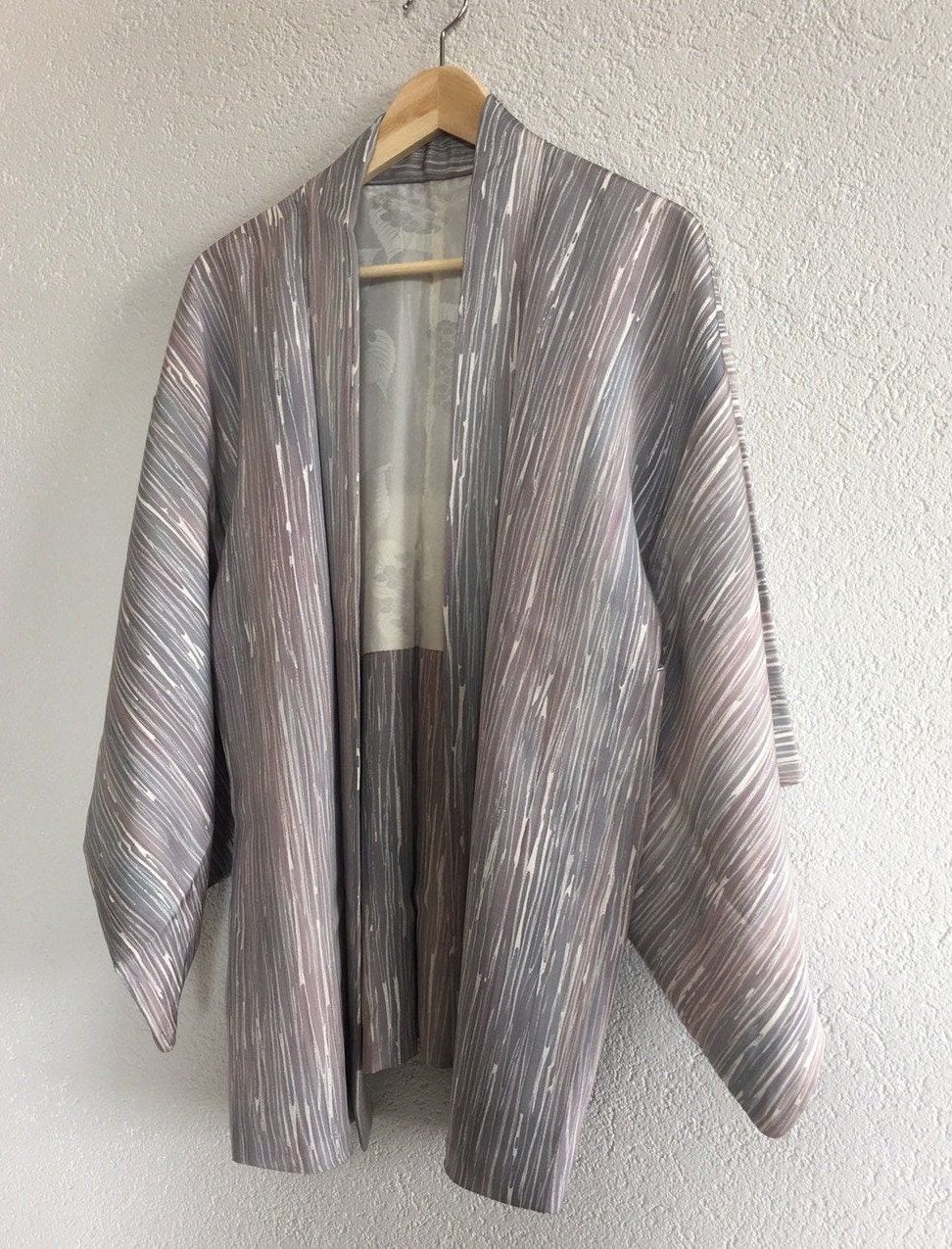 Vintage Japanese Kimono Silk Jacket Crepe Haori Haori - Etsy