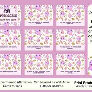 25 tarjetas de afirmación para la autoestima y el bienestar emocional de los niños: linda idea de regalo de atención plena con diseño para fiestas infantiles, ayuda para profesores.
