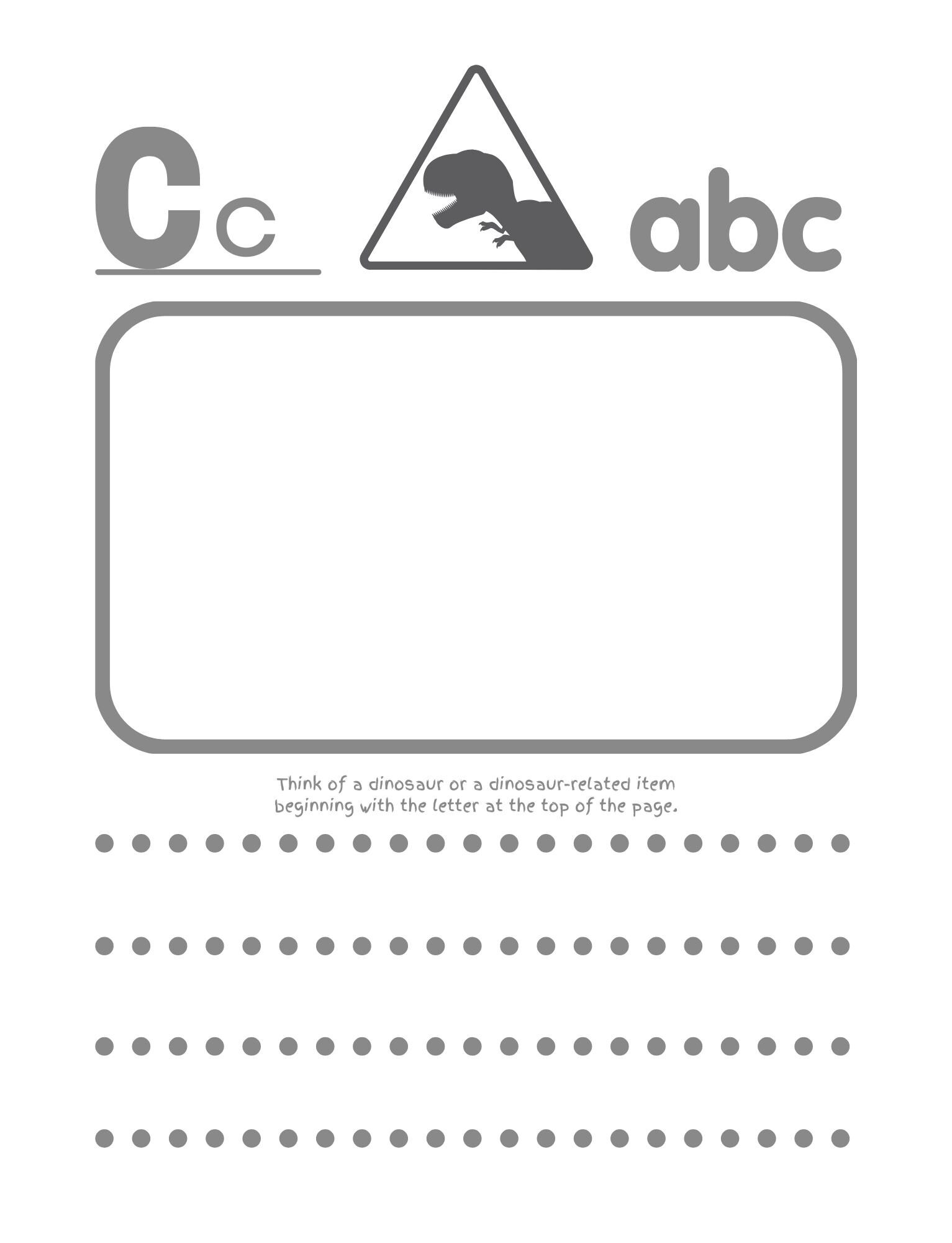 ABC Worksheets - Dinosaur Themed - Instant Download - Printable Product ...
