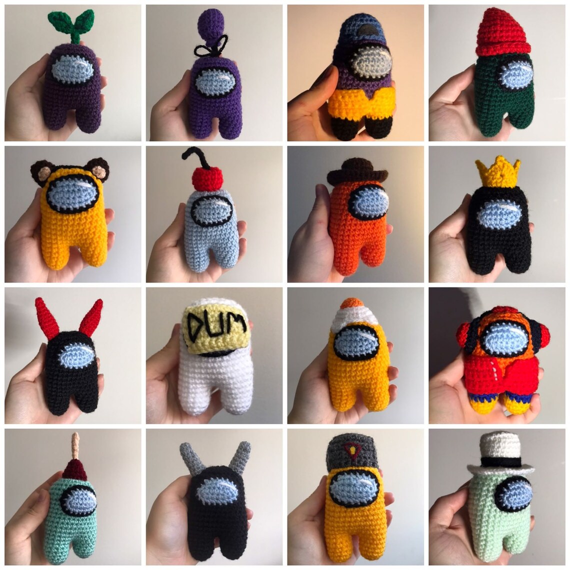 among us crochet plush pattern free