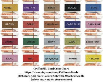 Griffin Thick Silk Beading Bead Cord Black Size 16 1mm Griffin Thick Silk Beading Bead Cord Black Size 16 1mm