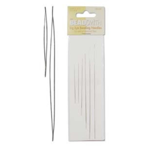 10 /'Beadalon/' Twisted Medium Beading Needles 0.35 mm diameter