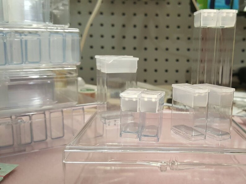 Flip Top Bead Storage System Sampler In 6 X4 Clear Box Smaller S 1 7 8 For Storing Beads Craft And Nail Art Supplies