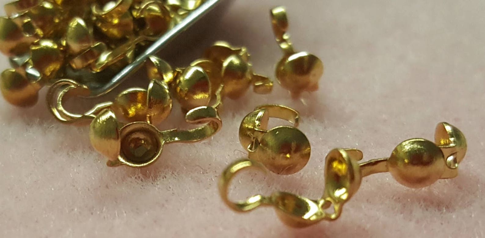 2.6mm Clam Shell Bead Tip Crimp Covers for Covering Crimp Etsy