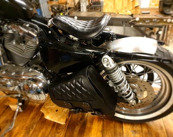 Leather saddlebag for Harley Davidson Sportster 1200 XL, Harley Davidson Sportster saddlebag , leather saddlebg for Sportster 1200XL