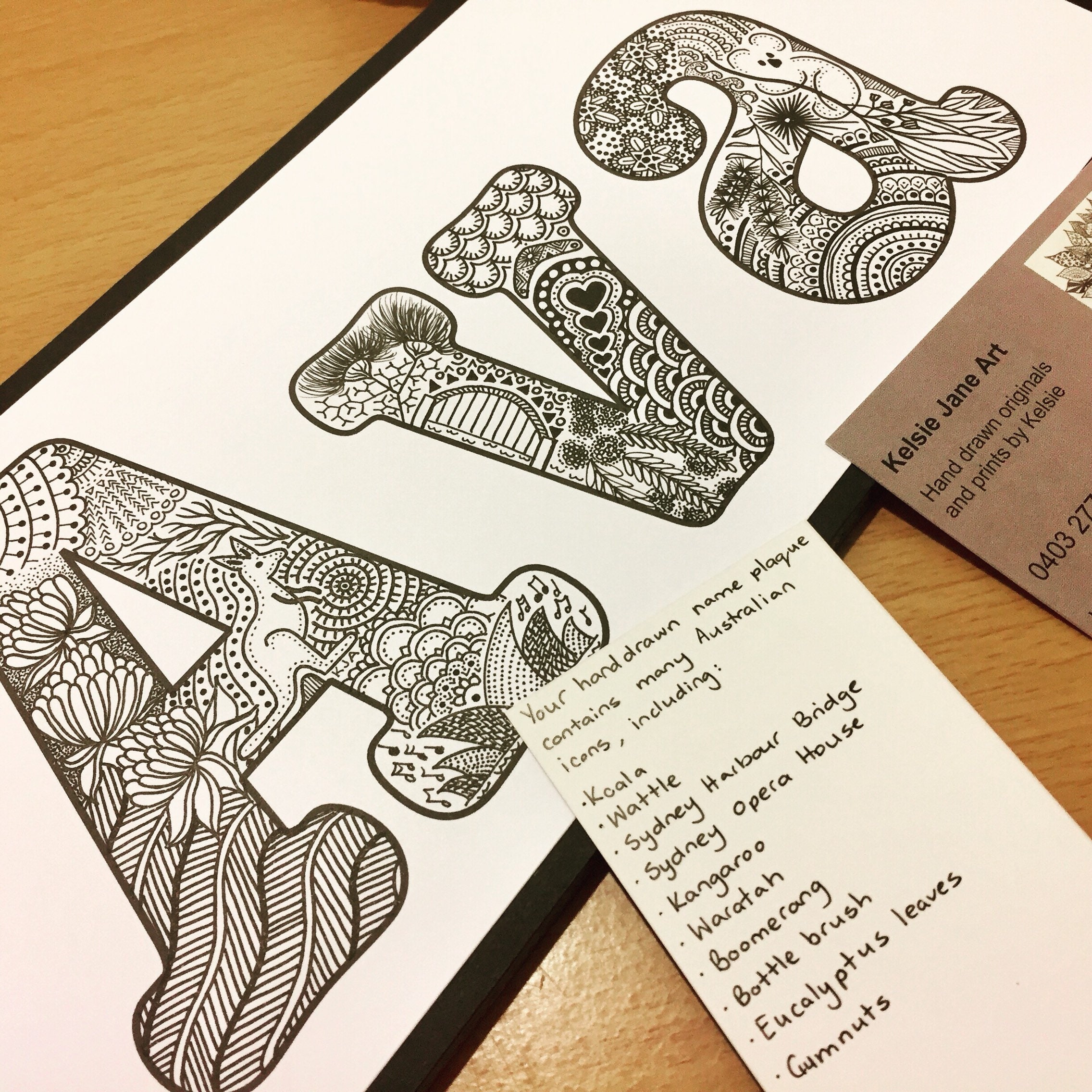 Personalised Australiana Name Plaque Puzzle Etsy Australia