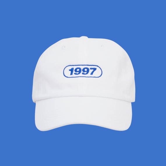 90s Vaporwave White Dad Hat Low Profile Tumblr Aesthetic Etsy