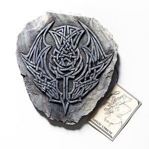 Celtic Thistle Wall Plaque, szkocki prezent, ręcznie robiony w Szkocji, celtycka sztuka ścienna, kwiat Szkocji, celtycki design, unikalny celtycki design