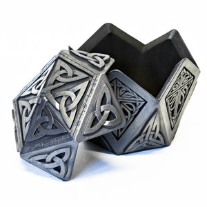 Handmade Pentagon Celtic Trinket Box: Scottish Knot Design