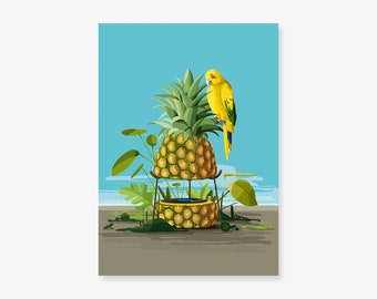 Ananas – Postkarte