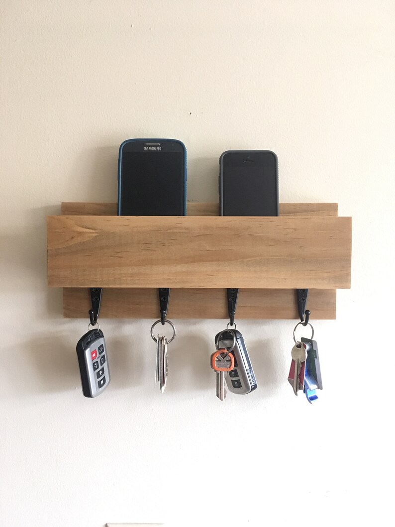 Organizador minimalista de entrada de montaje en pared de | Etsy