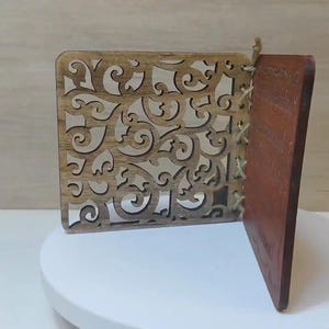 Op maat gemaakte gepersonaliseerde echt hard massief hout lasergravure plaque kaart huwelijksuitnodiging valentijn verjaardag kerstcadeau aanwezig