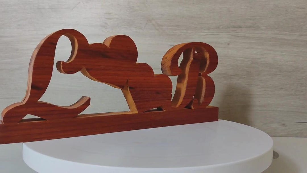 Solid Wood Personalized Any Name Letter Word Sign Symbol Logo Stand ...