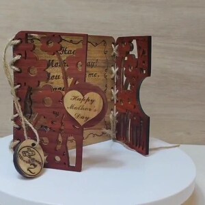 Op maat gemaakte gepersonaliseerde echt hard massief hout lasergravure plaque kaart huwelijksuitnodiging valentijn verjaardag kerstcadeau aanwezig