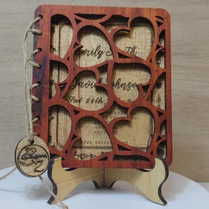 Op maat gemaakte gepersonaliseerde echt hard massief hout lasergravure plaque kaart huwelijksuitnodiging valentijn verjaardag kerstcadeau aanwezig