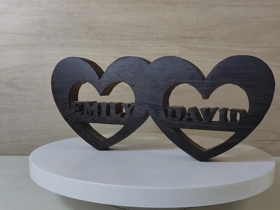 solid wood Personalized any name letter word sign symbol logo stand plaque block gift present sanded for painting home office wedding party