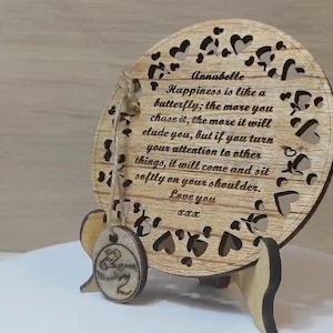 Op maat gemaakte gepersonaliseerde echt hard massief hout lasergravure plaque kaart huwelijksuitnodiging valentijn verjaardag kerstcadeau aanwezig