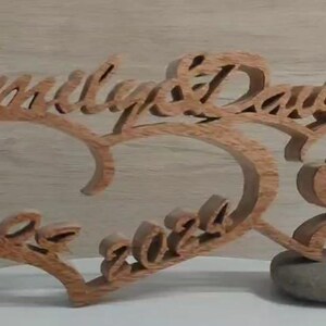 Solid Wood Personalized Any Name Letter Word Sign Symbol Logo Stand ...