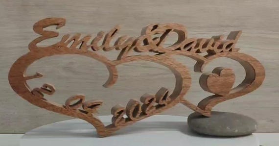 solid wood Personalized any name letter word sign symbol logo stand plaque block gift present sanded for painting home office wedding party