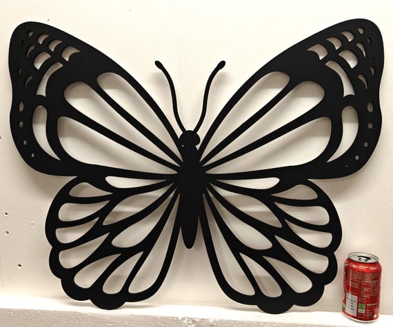 695mm x 550mm black wooden butterfly wall door decoration hanging picture laser cut 5mm plywood home art wedding wood sign deco craft large