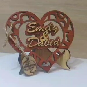 Op maat gemaakte gepersonaliseerde echt houten naamplaat kaart lasergesneden gesneden huwelijksuitnodiging verjaardag verjaardag Kerst Moederdag