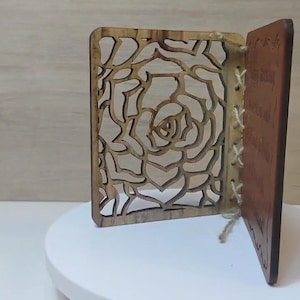 Op maat gemaakte gepersonaliseerde echt hard massief hout lasergravure plaque kaart huwelijksuitnodiging valentijn verjaardag kerstcadeau aanwezig