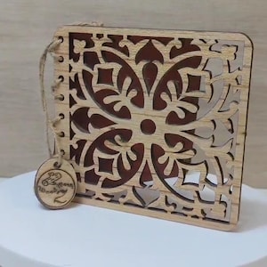 Op maat gemaakte gepersonaliseerde echt hard massief hout lasergravure plaque kaart huwelijksuitnodiging valentijn verjaardag kerstcadeau aanwezig