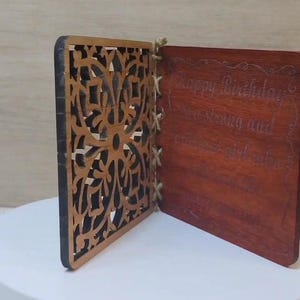 Op maat gemaakte gepersonaliseerde echt hard massief hout lasergravure plaque kaart huwelijksuitnodiging valentijn verjaardag kerstcadeau aanwezig