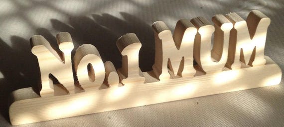 solid wood Personalized any name letter word sign symbol logo stand plaque block gift present sanded for painting home office wedding party