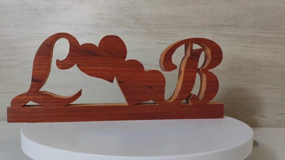solid wood Personalized any name letter word sign symbol logo stand plaque block gift present sanded for painting home office wedding party