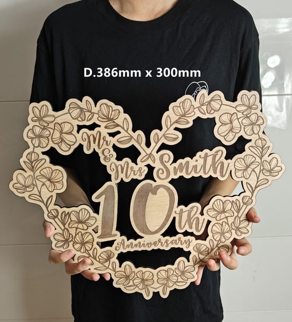 custom made personalised bespoke laser cut engraved wood picture photo name word wall door plaque letter number sign logo design wedding