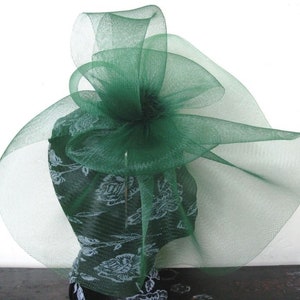 Grüner Feder Fascinator Hut Haarschmuck Burlesque Stirnband Hochzeit Hut Haarschmuck