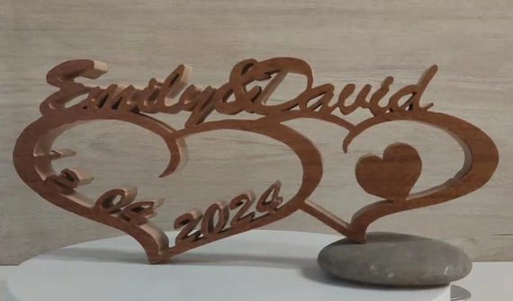 solid wood Personalized any name letter word sign symbol logo stand plaque block gift present sanded for painting home office wedding party
