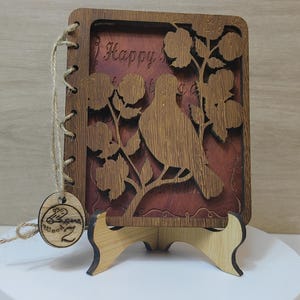 Op maat gemaakte gepersonaliseerde echt hard massief hout lasergravure plaque kaart huwelijksuitnodiging valentijn verjaardag kerstcadeau aanwezig