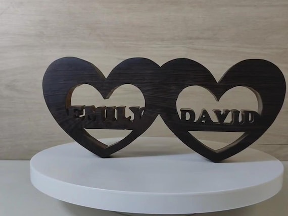solid wood Personalized any name letter word sign symbol logo stand plaque block gift present sanded for painting home office wedding party