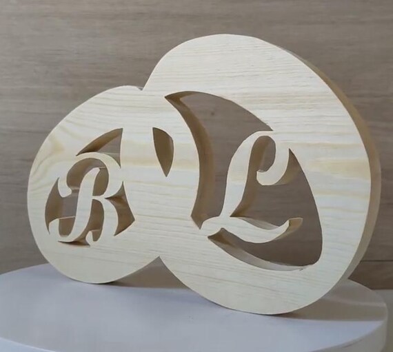 solid wood Personalized any name letter word sign symbol logo stand plaque block gift present sanded for painting home office wedding party