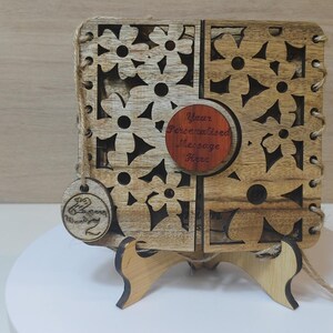 Op maat gemaakte gepersonaliseerde echt hard massief hout lasergravure plaque kaart huwelijksuitnodiging valentijn verjaardag kerstcadeau aanwezig