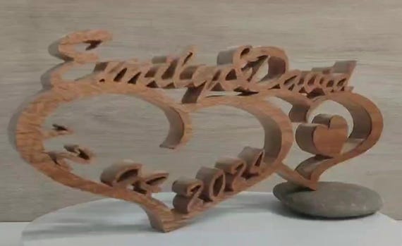 solid wood Personalized any name letter word sign symbol logo stand plaque block gift present sanded for painting home office wedding party