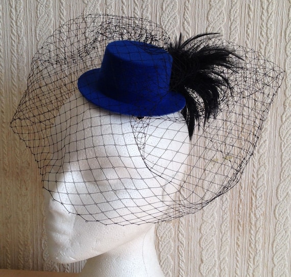 New Feather Veil Mesh Top Hat New Feather Veil Mesh Top Hat