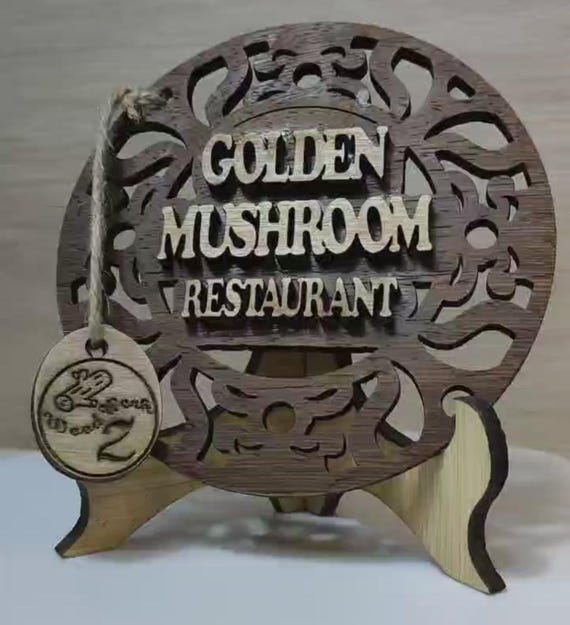 Custom made personalised real solid wood name plate table stand plaque laser cut carved logo sign office wedding birthday gift present