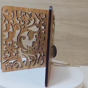 Maßgeschneiderte personalisierte echte harte Massivholz Lasergravur Plakette Karte Hochzeitseinladung Valentinstag Jahrestag Weihnachtsgeschenk Geschenk