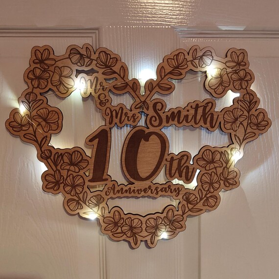 custom made personalised bespoke laser cut engraved wood picture photo name word wall door plaque letter number sign logo design fairy light