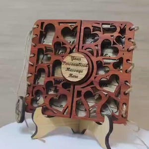 Tarjeta de madera real personalizada hecha a medida, cortada con láser, tallada, grabada, invitación de boda, cumpleaños, aniversario, Navidad, Día de la Madre