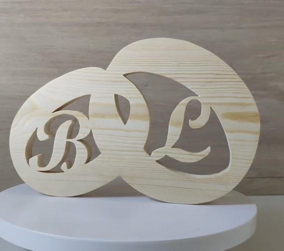 solid wood Personalized any name letter word sign symbol logo stand plaque block gift present sanded for painting home office wedding party