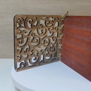 Op maat gemaakte gepersonaliseerde echt hard massief hout lasergravure plaque kaart huwelijksuitnodiging valentijn verjaardag kerstcadeau aanwezig