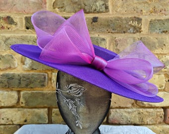 Kentucky Derby Hat Ascot Fascinator Lilac Lavender Light  display picture 3