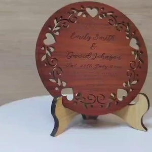 Op maat gemaakte gepersonaliseerde echt hard massief hout lasergravure plaque kaart huwelijksuitnodiging valentijn verjaardag kerstcadeau aanwezig